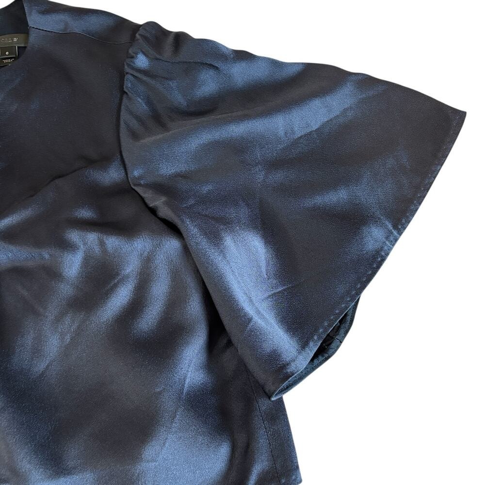 J.Crew Navy Silky Formal Dress – Size 6, Elegant Event Wear - Picture 8 of 11